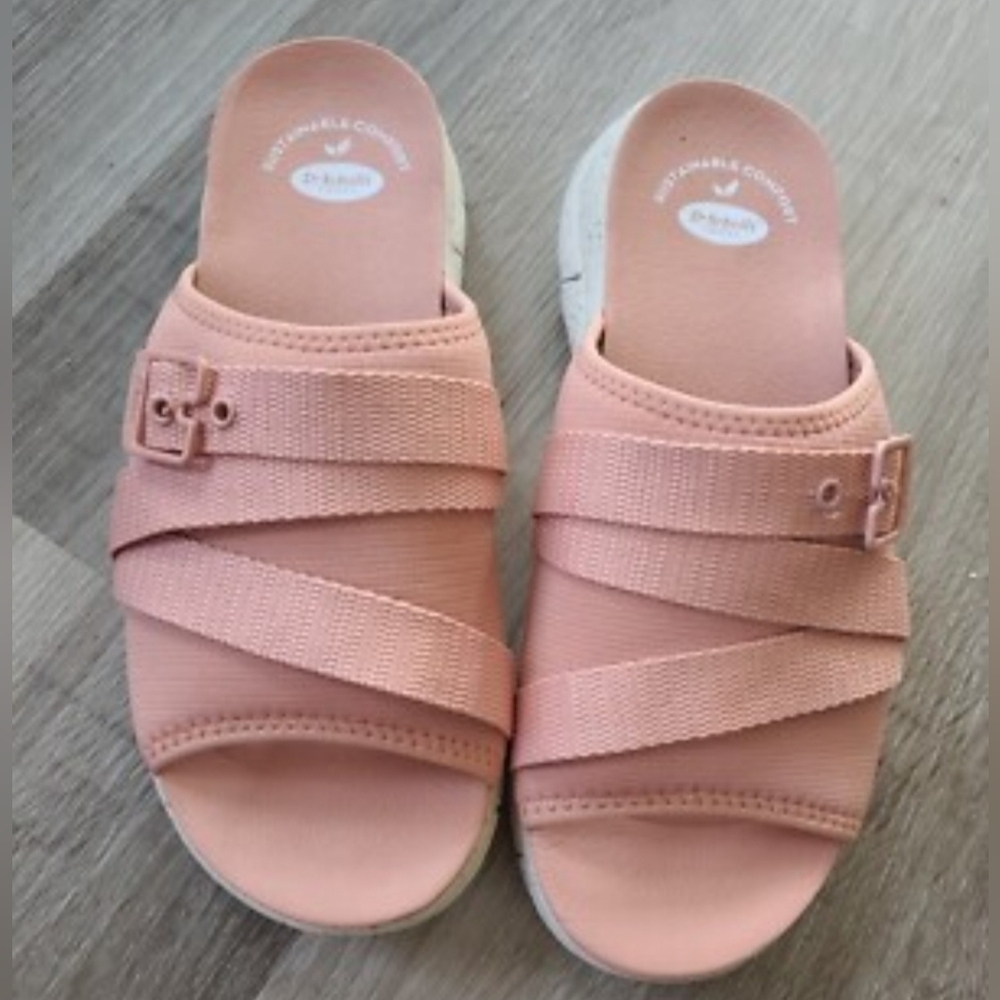 Dr Scholls 8 M ADELLE SLIDE SANDALS Sustainable Comfort Shoes- EXCELLENT!!